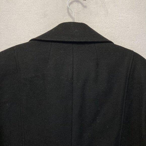 Lane Bryant Double Breasted Peacoat Womens 3X 22/24 Plus Black Wool Jacket Lined - Picture 14 of 16